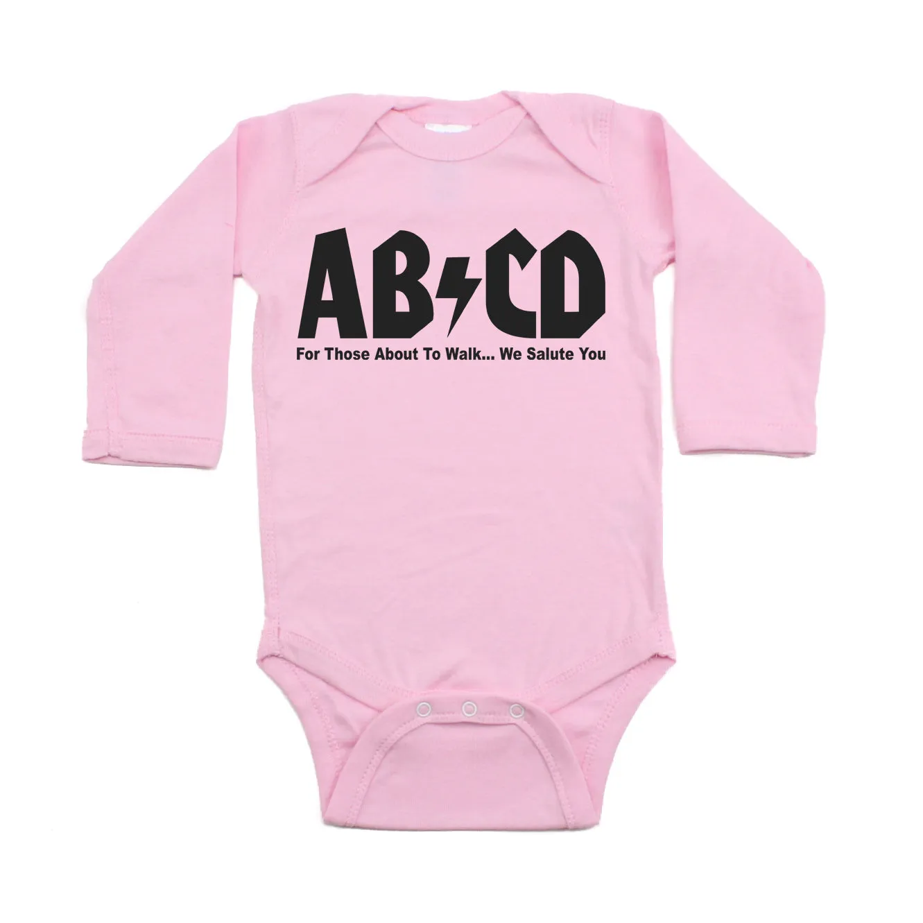 Rock N Roll ABCD Retro Rocker Long Sleeve Baby Infant Bodysuit