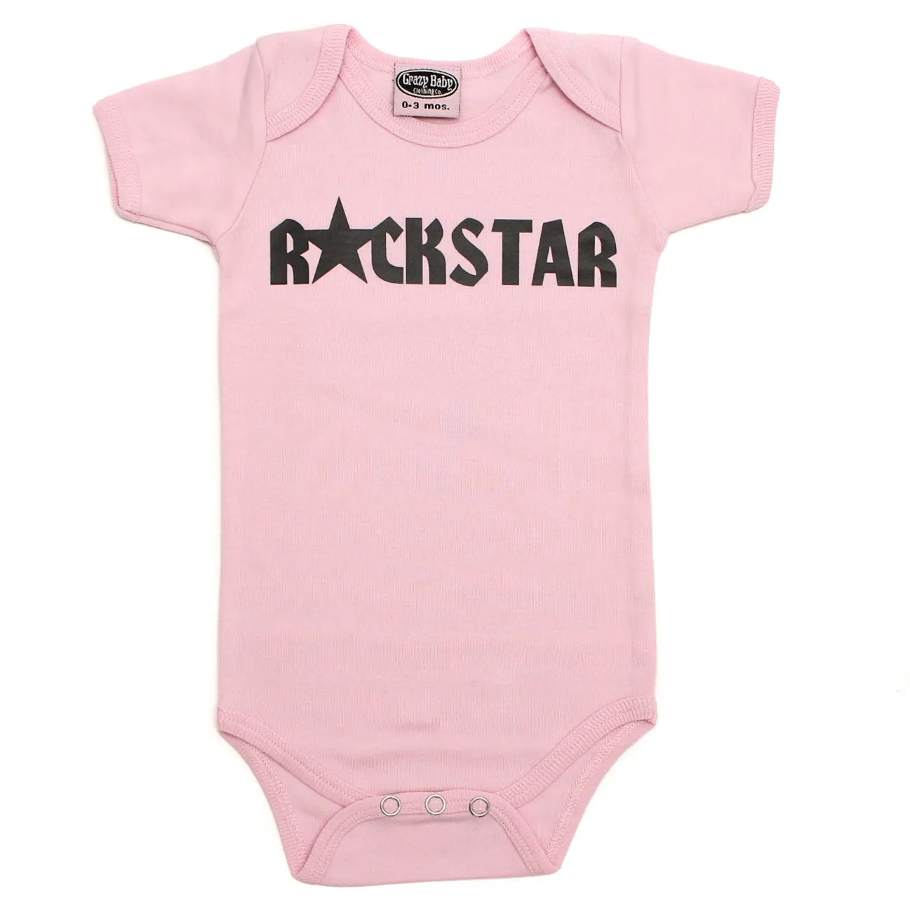 Rock N Roll Rockstar Short Sleeve Baby Infant Bodysuit