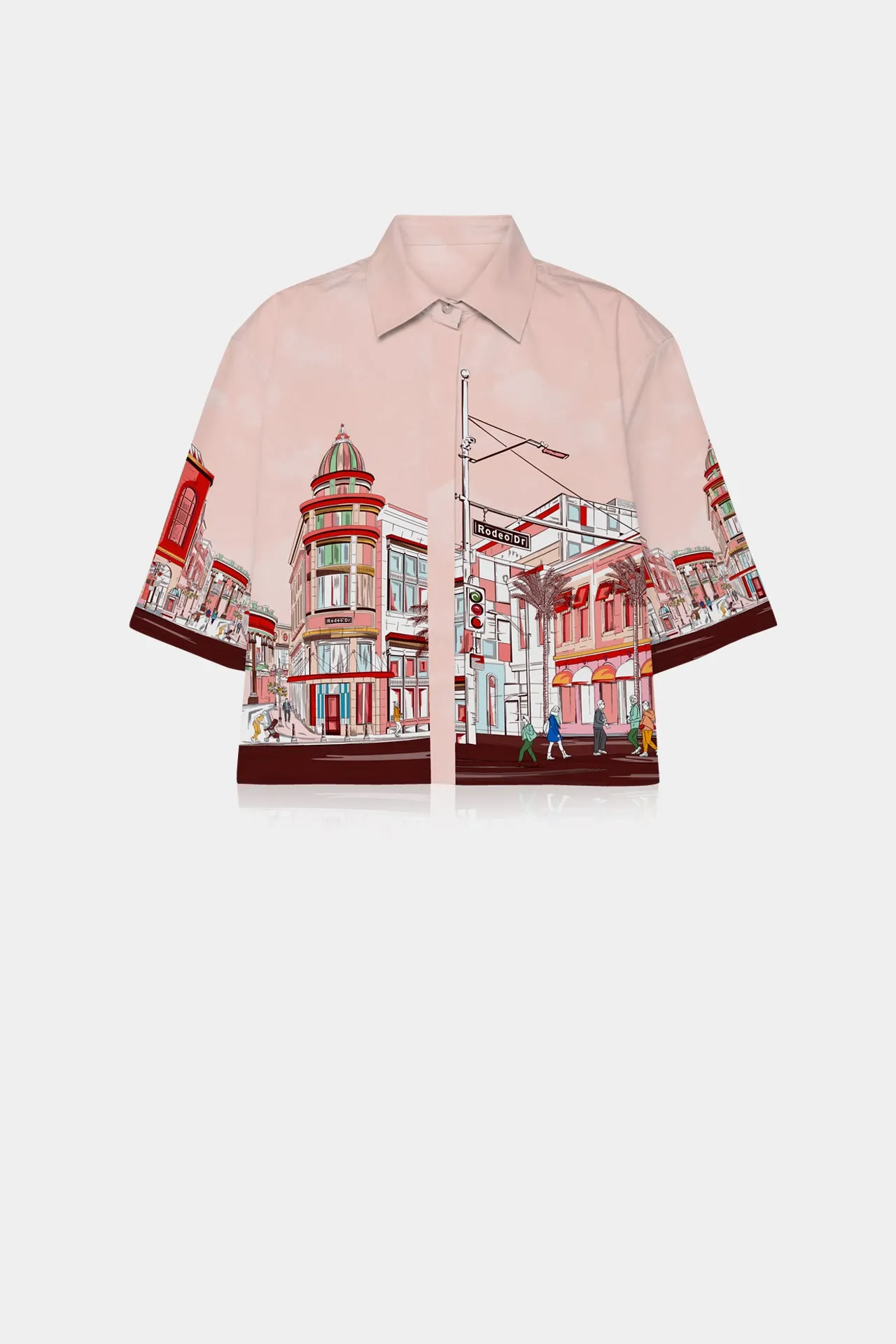 Rodeo Drive Print Silk Shirt Women