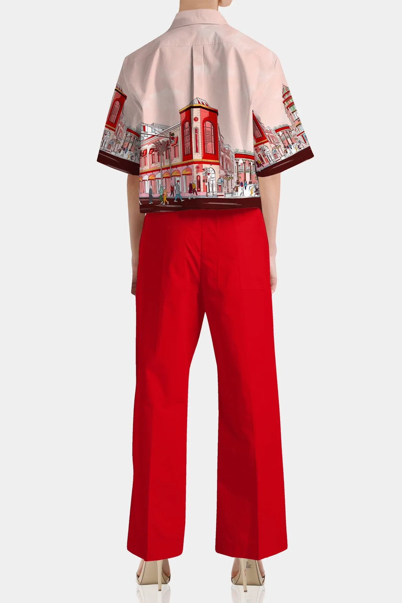 Rodeo Drive Print Silk Shirt Women