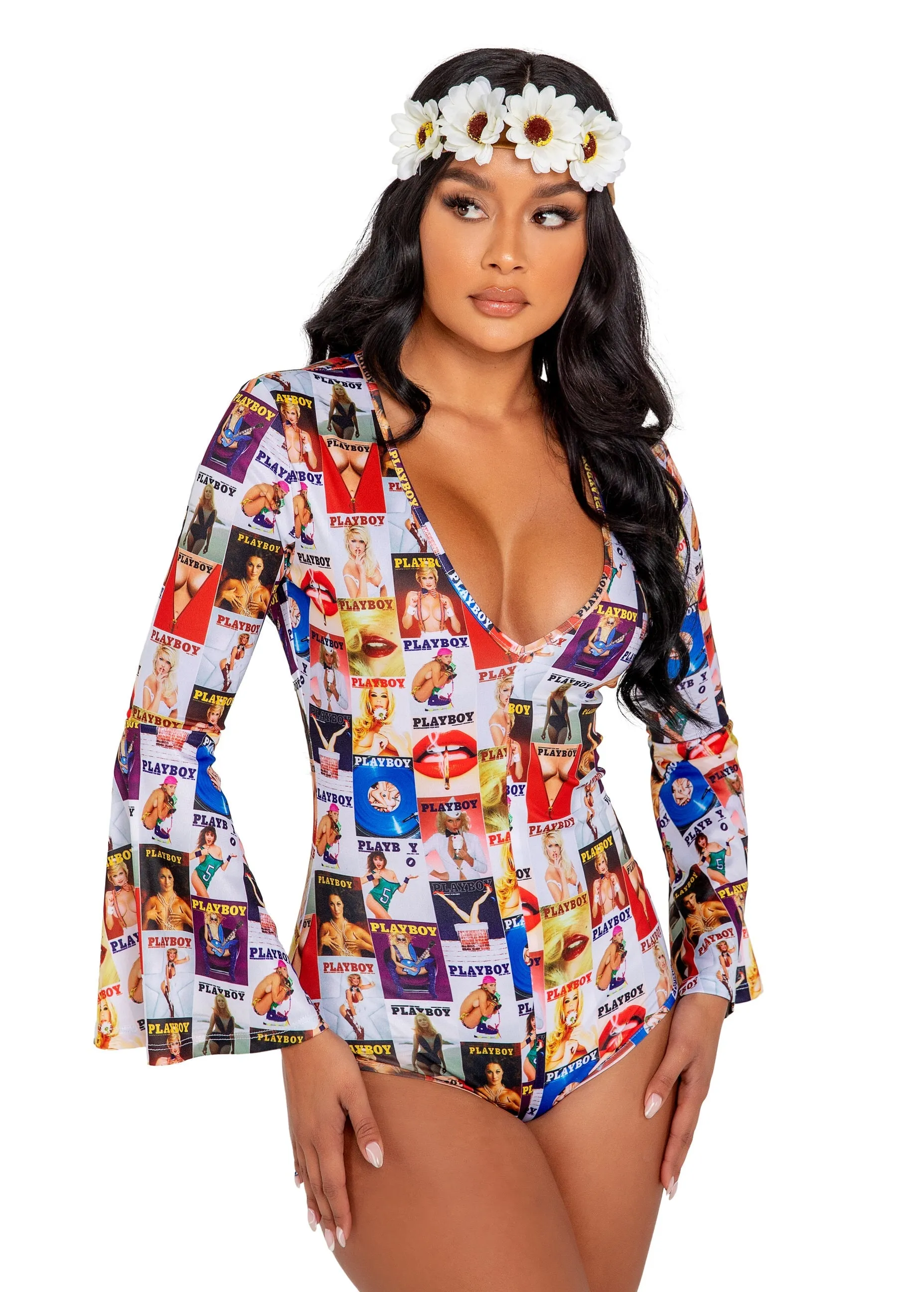 Roma 3PC Playboy Groovy Babe Costume
