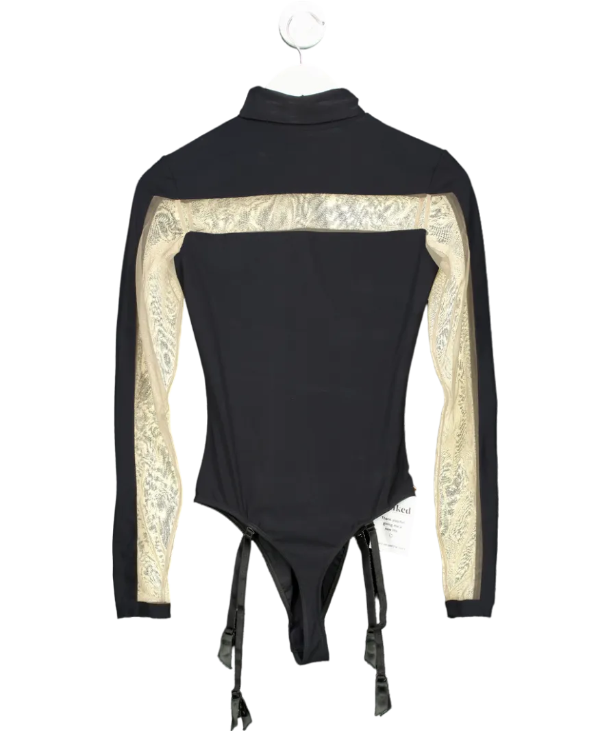 Room 24 Black Solera Bodysuit UK M