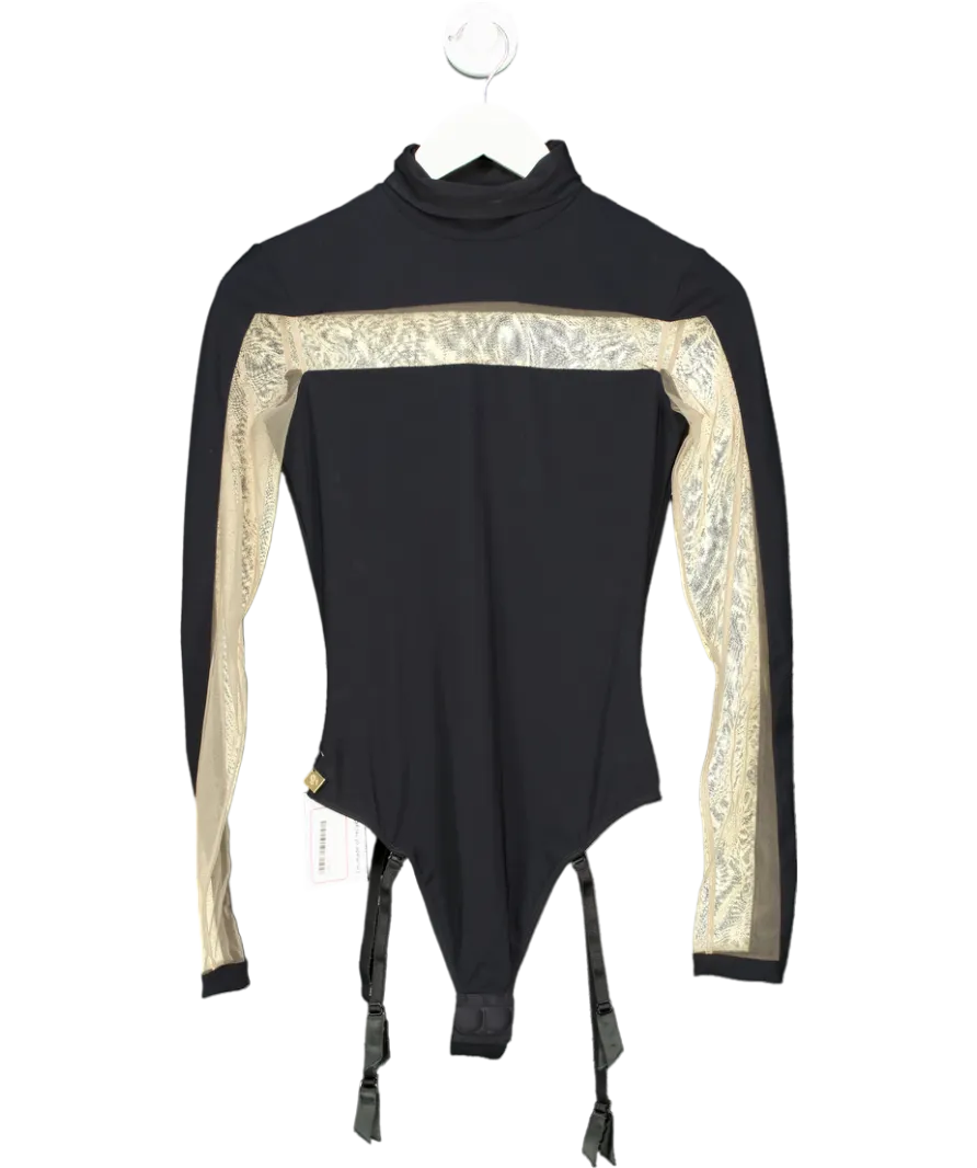 Room 24 Black Solera Bodysuit UK M