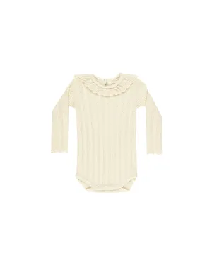 Ruffle Collar Bodysuit