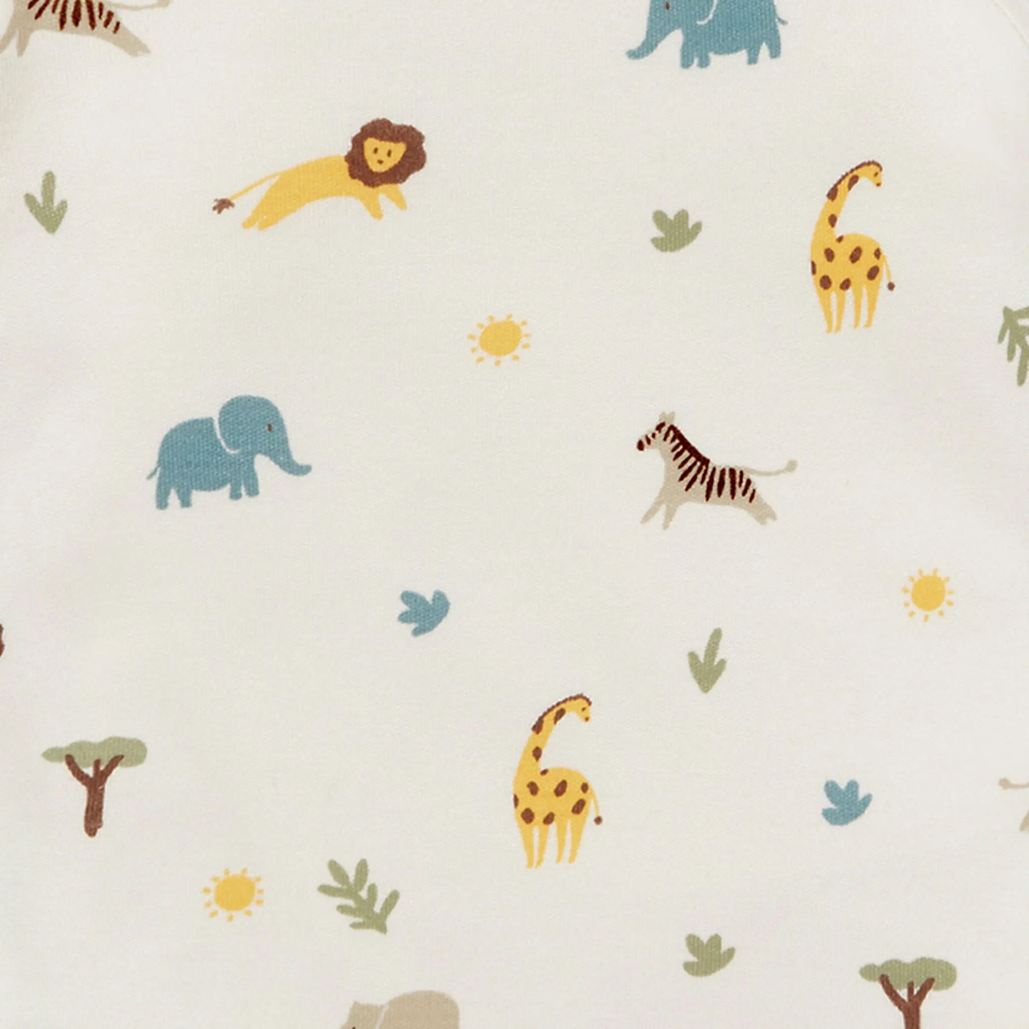 Safari & Ribbed Short Sleeve Bodysuit 2 Pack