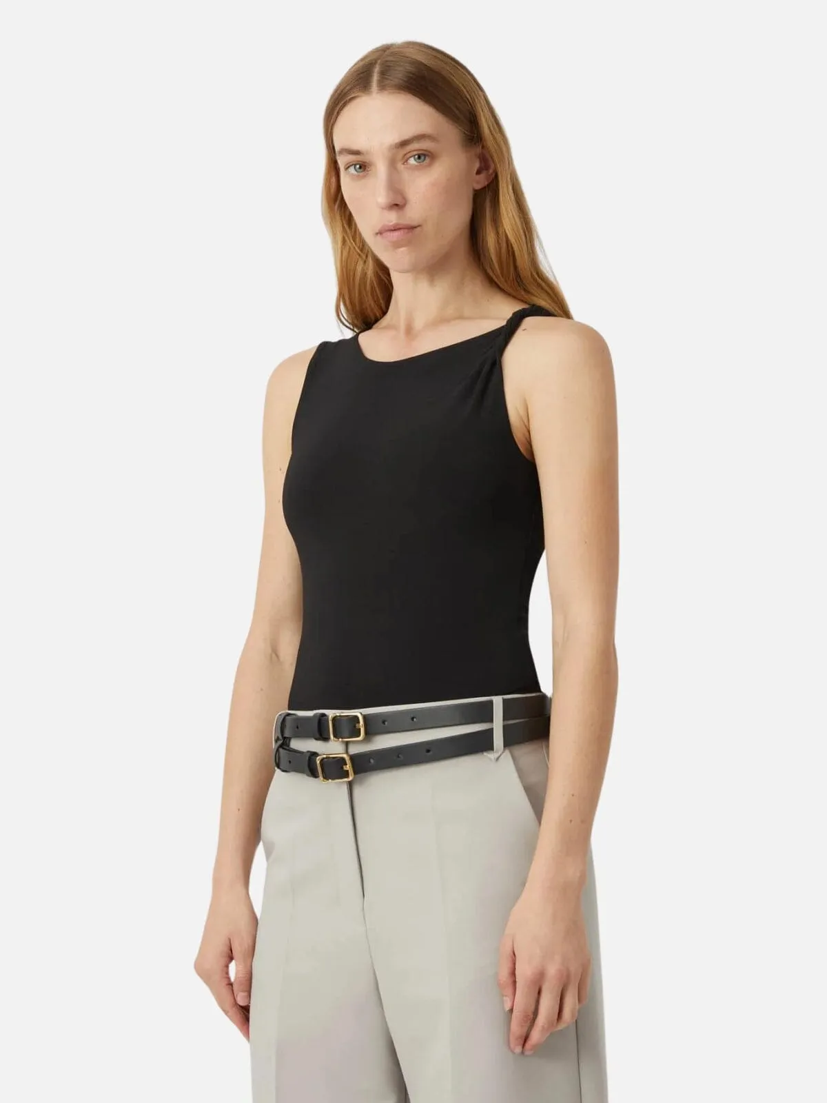 Saint Twist Bodysuit - Black