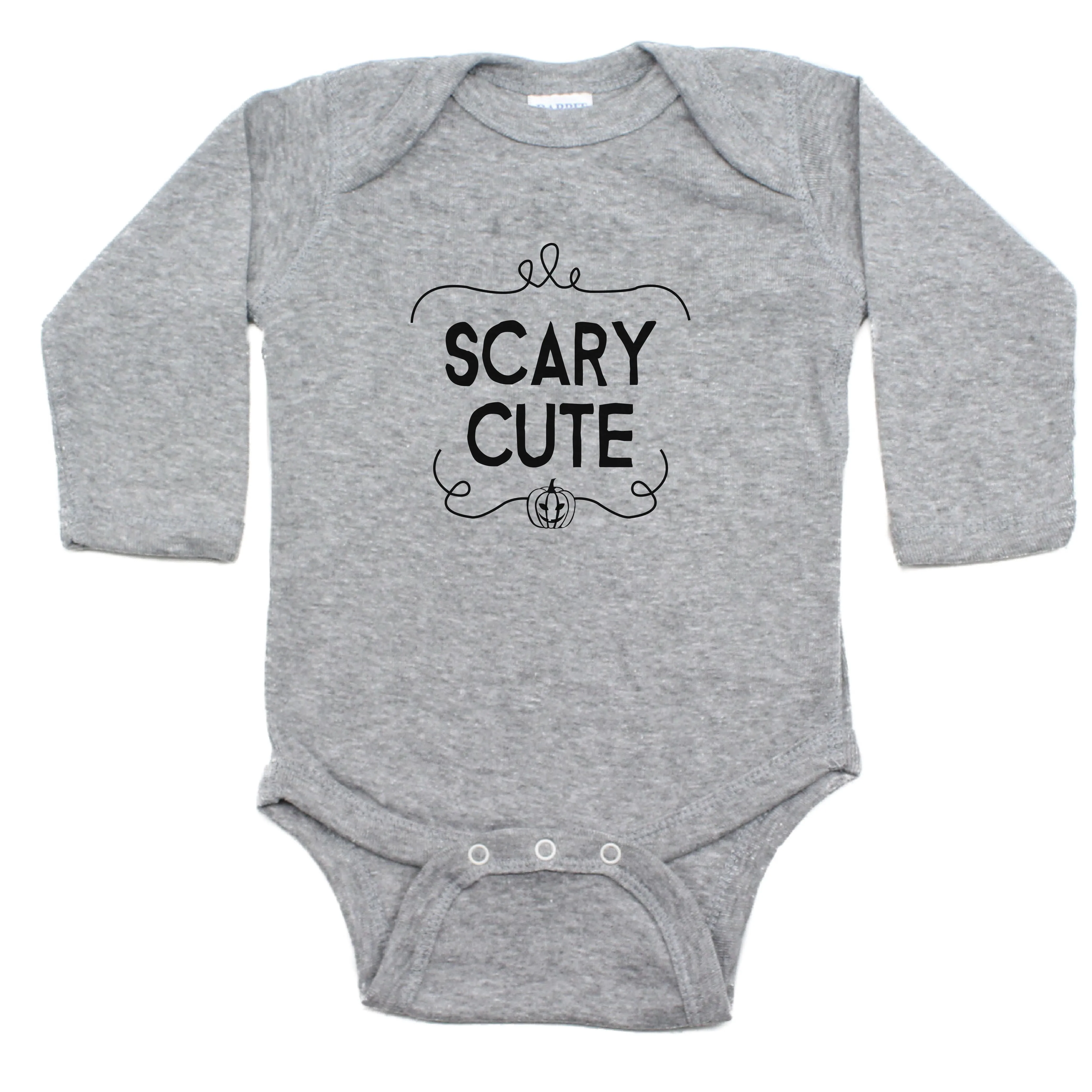 Scary Cute Halloween Long Sleeve Bodysuit