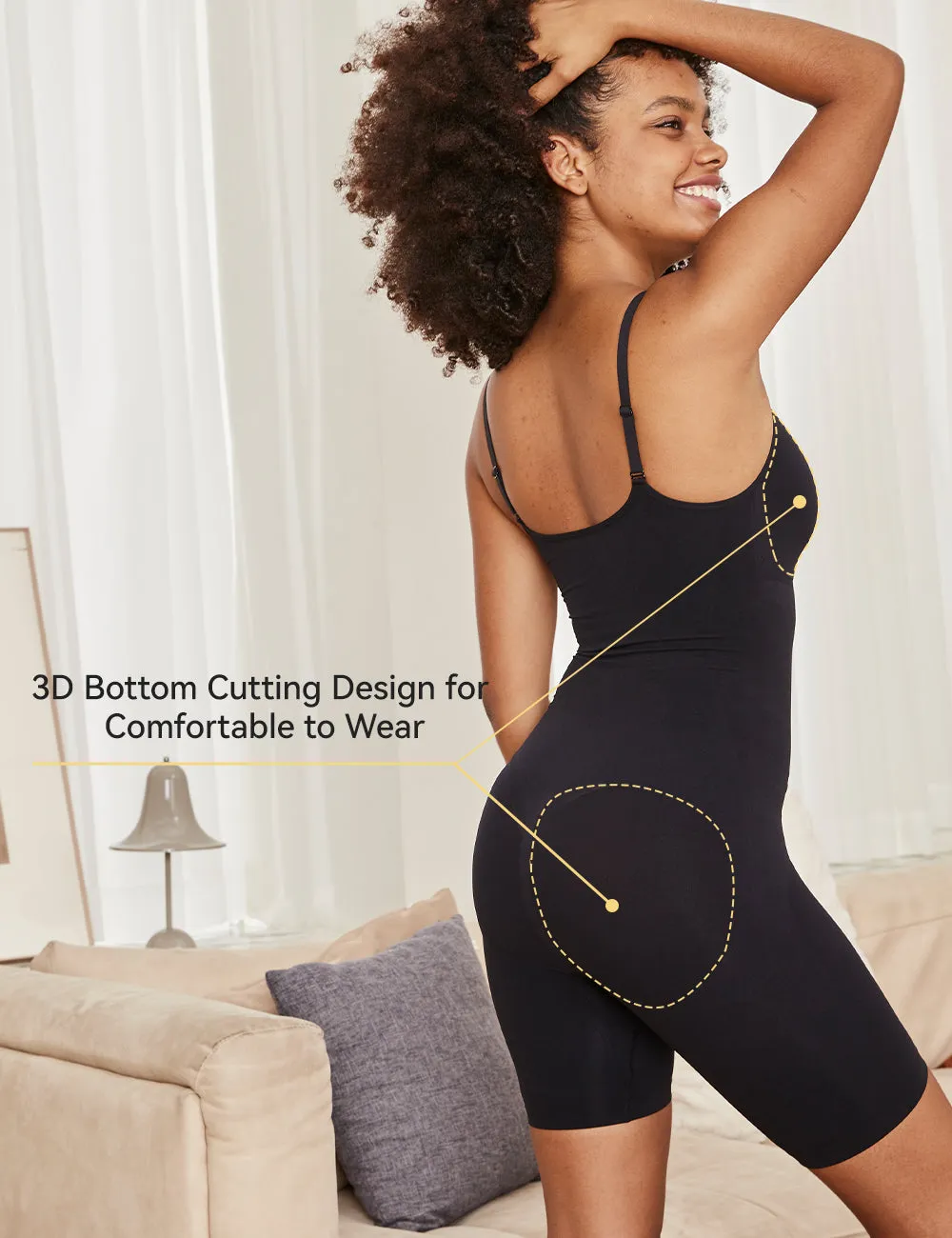 Seamless Barely There Mid-Thigh Bodysuit