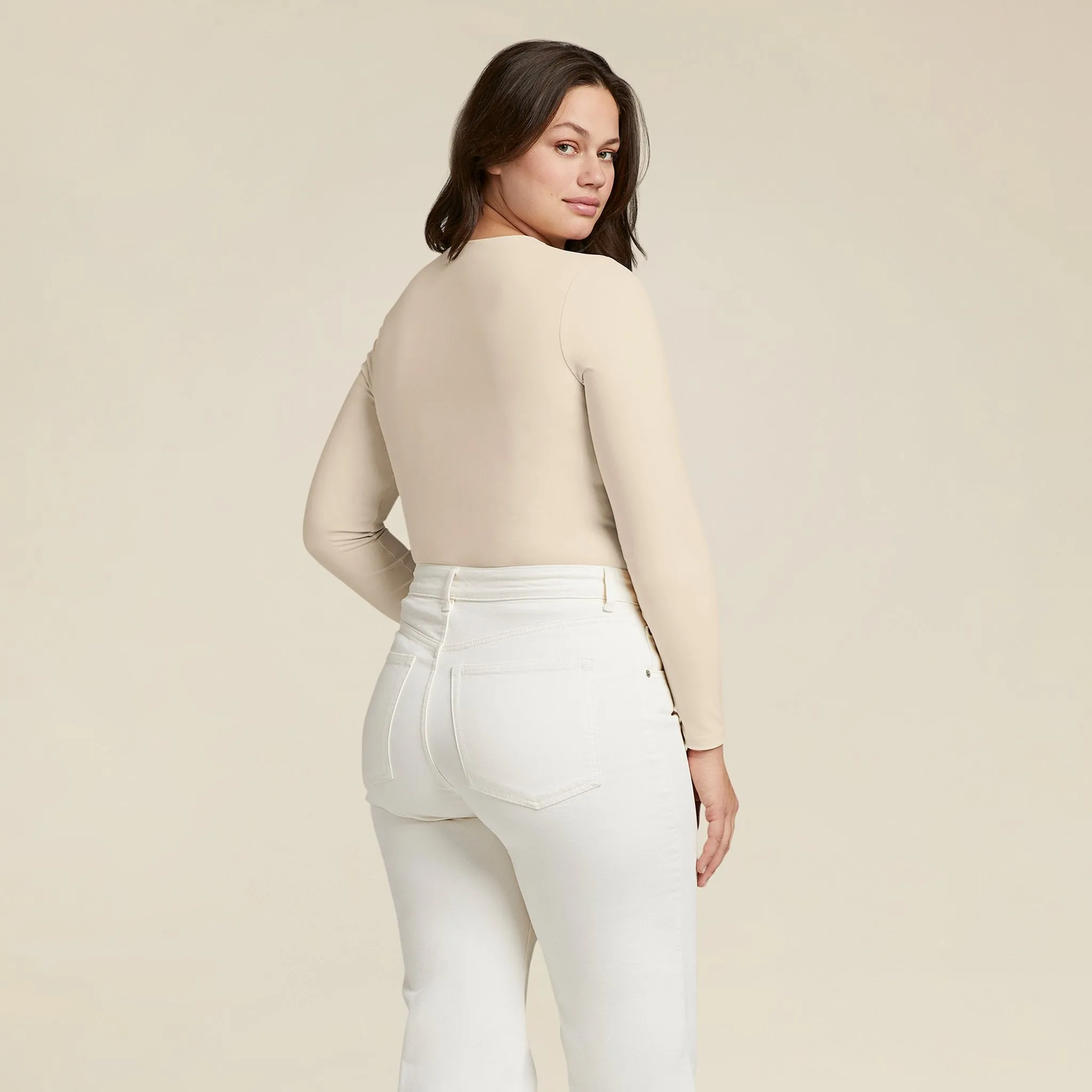 Seamless Long Sleeve Shirt | Bone