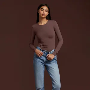 Seamless Long Sleeve Shirt | Coffee
