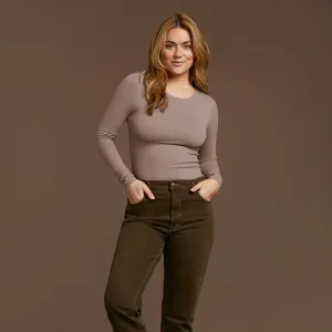 Seamless Long Sleeve Shirt | Mocha