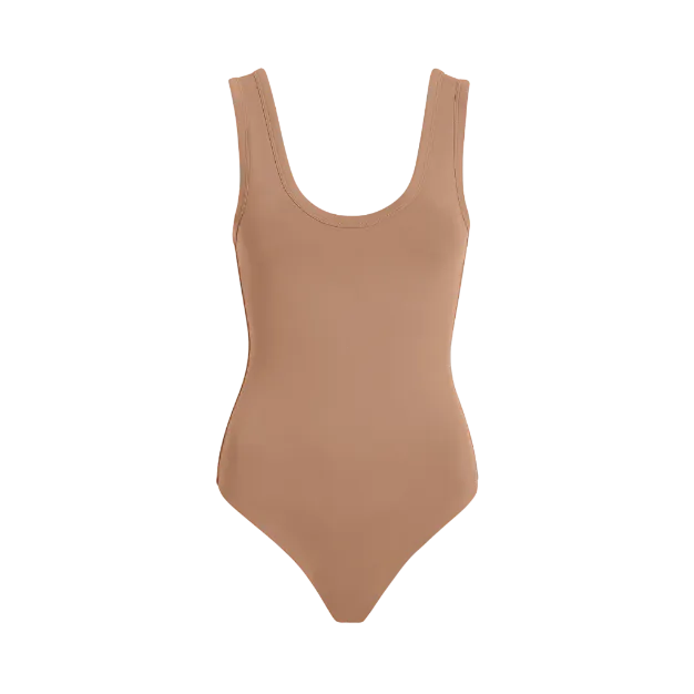 Seamless Scoop Tank Bodysuit | Cinnamon