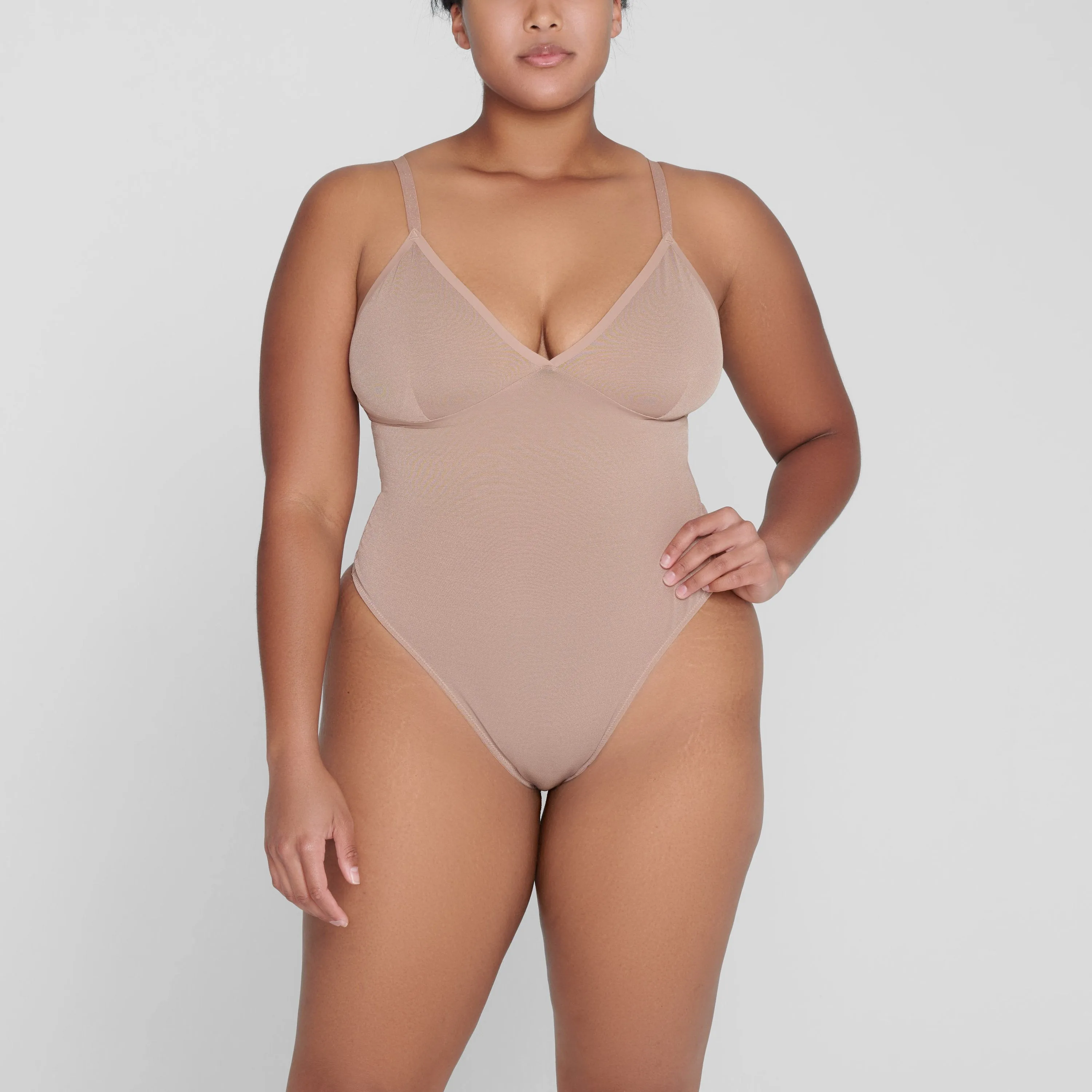 SHEER SCULPT THONG BODYSUIT | SIENNA