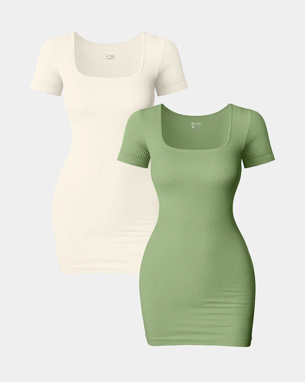 Short Neck Bodycon Mini Dress