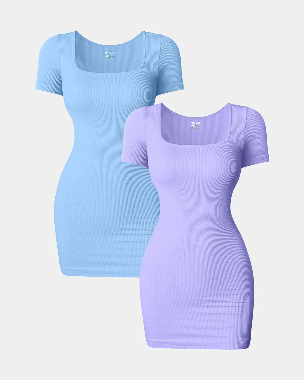 Short Neck Bodycon Mini Dress