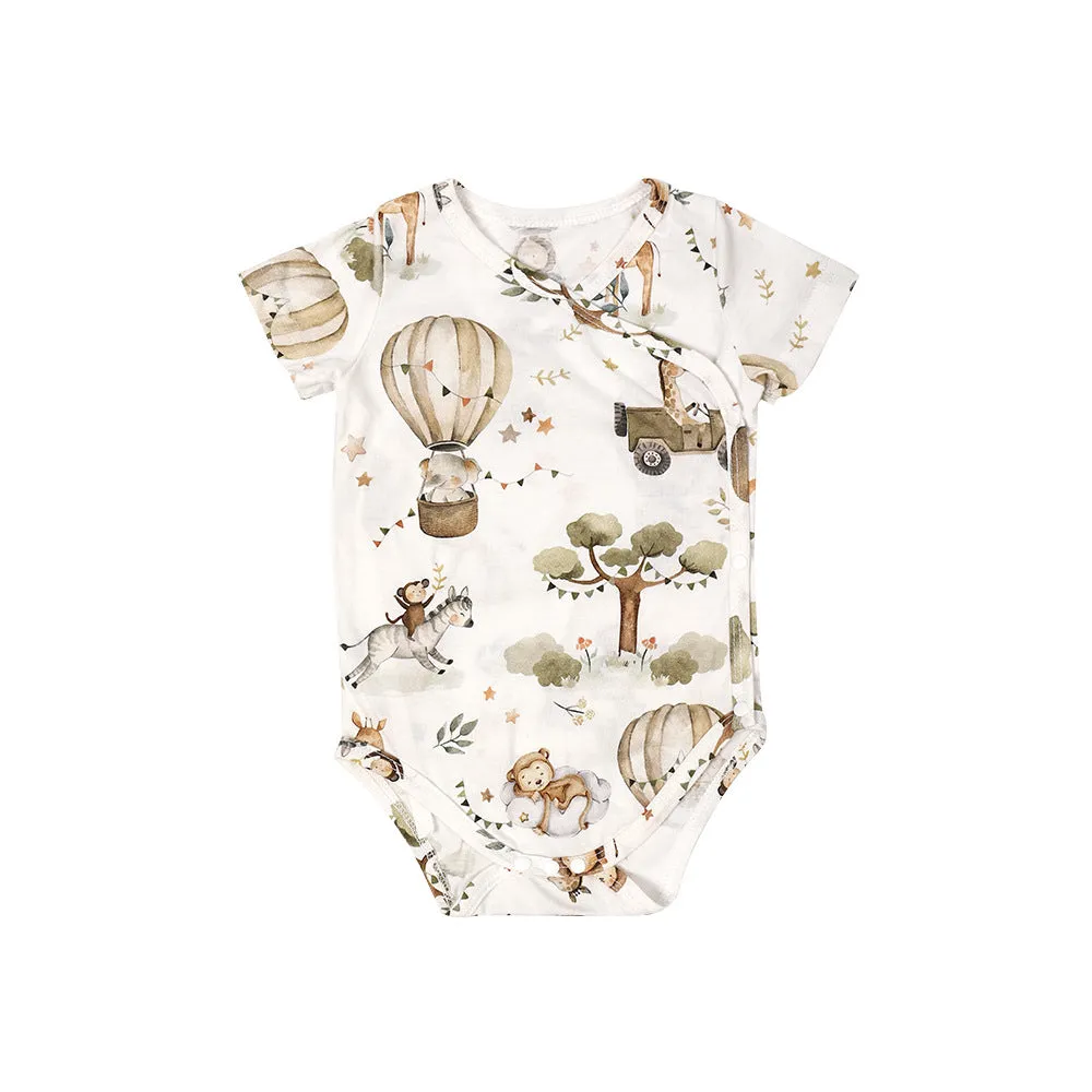 Short Sleeve Crossover Bodysuit