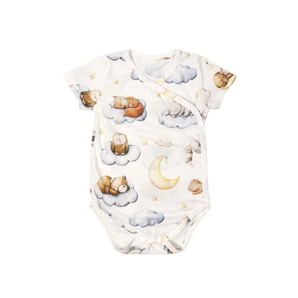 Short Sleeve Crossover Bodysuit