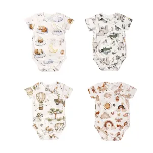 Short Sleeve Crossover Bodysuit