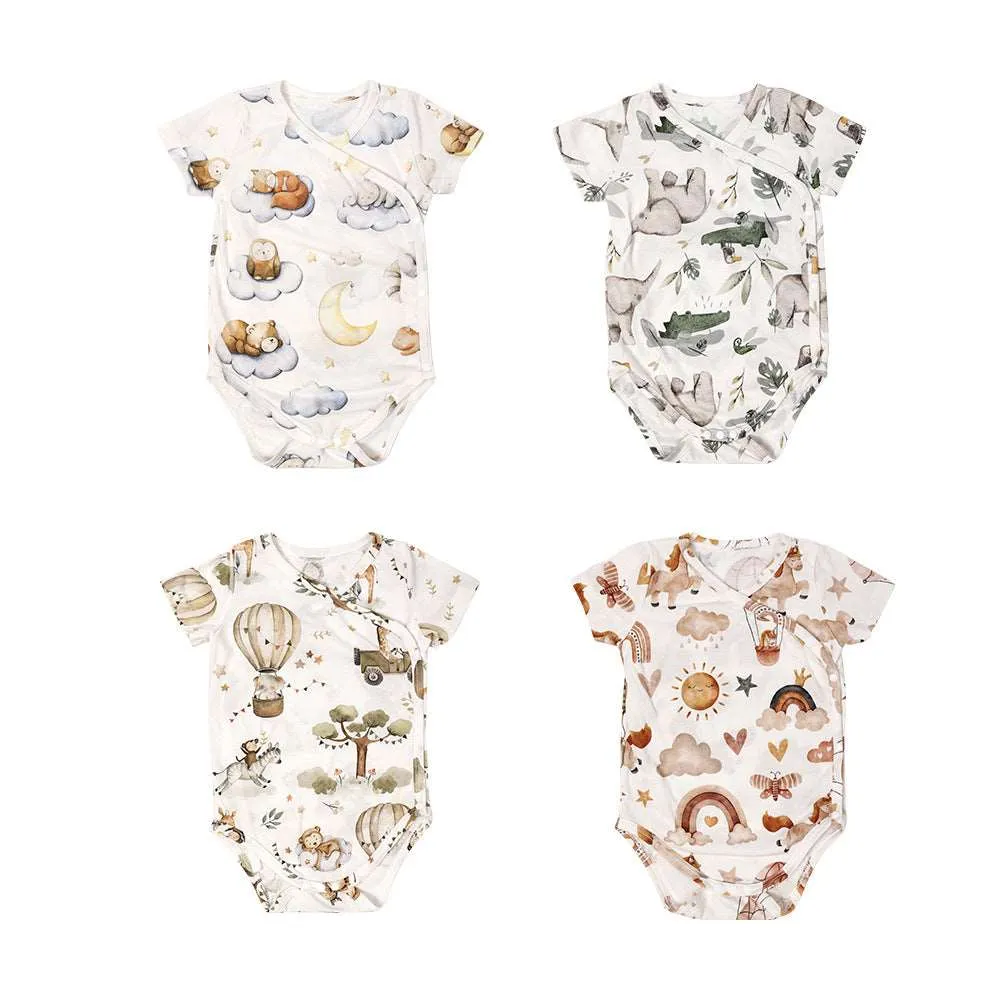 Short Sleeve Crossover Bodysuit