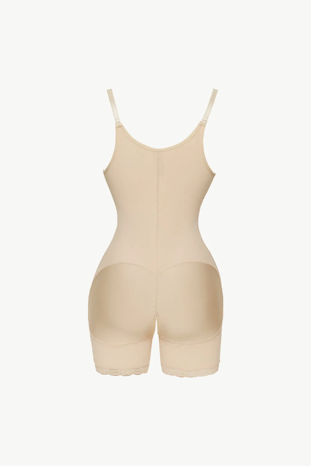 Side Zipper Under-Bust Shaping Bodysuit