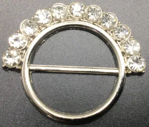 Silver Circular Nickle Buckle