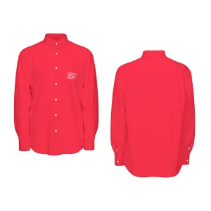 Sixty Eight 93 Logo White Red Men's Cotton Long Sleeve Shirt