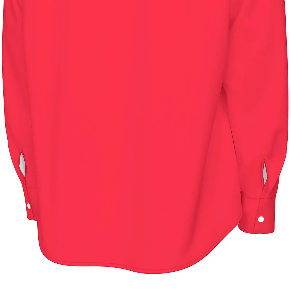 Sixty Eight 93 Logo White Red Men's Cotton Long Sleeve Shirt