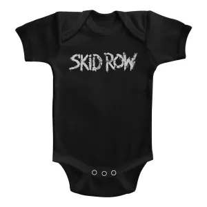 Skid Row Whitish Logo Baby Bodysuit