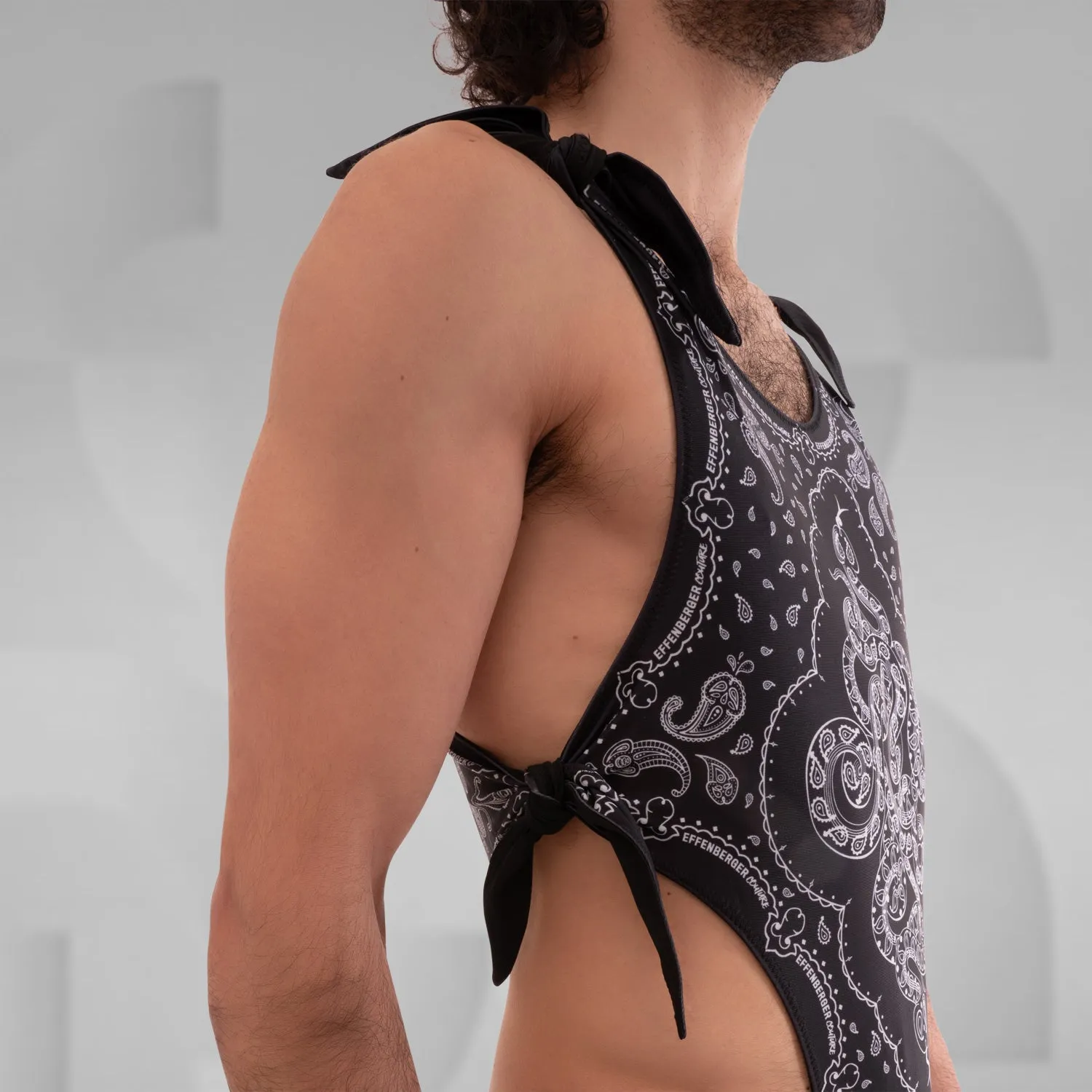 Snake Print Thong Bodysuit