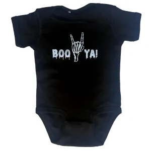 Sol Baby Boo Ya! Black Short Sleeve Bodysuit