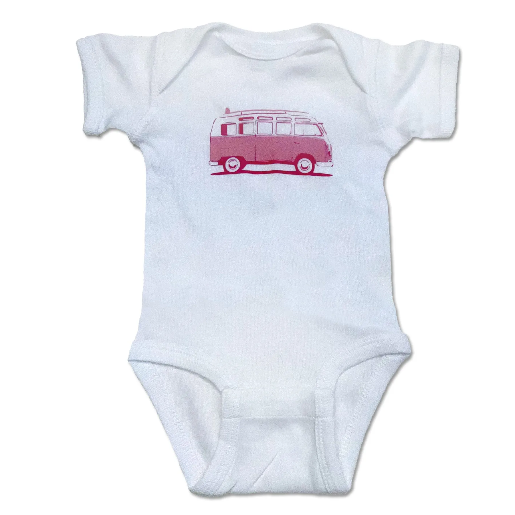 Sol Baby Pink Surf Bus Bodysuit