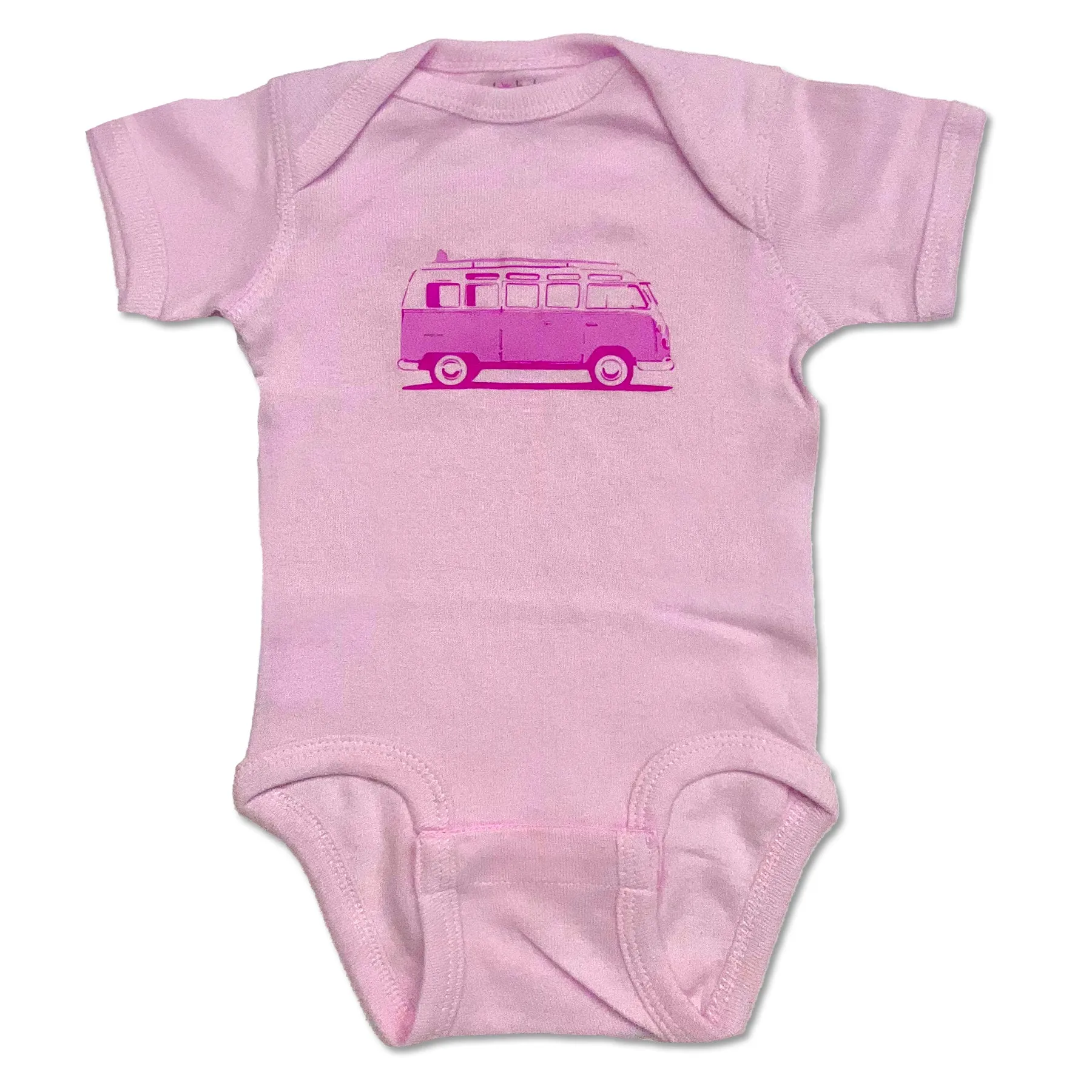 Sol Baby Pink Surf Bus Bodysuit