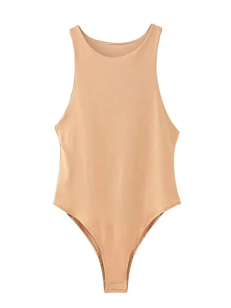 Solid Femme Bodycon Shapewear Bodysuit