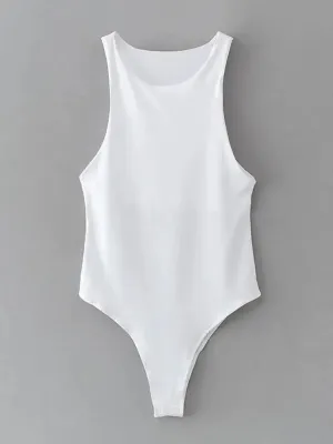 Solid Femme Bodycon Shapewear Bodysuit