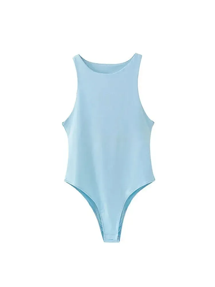 Solid Femme Bodycon Shapewear Bodysuit