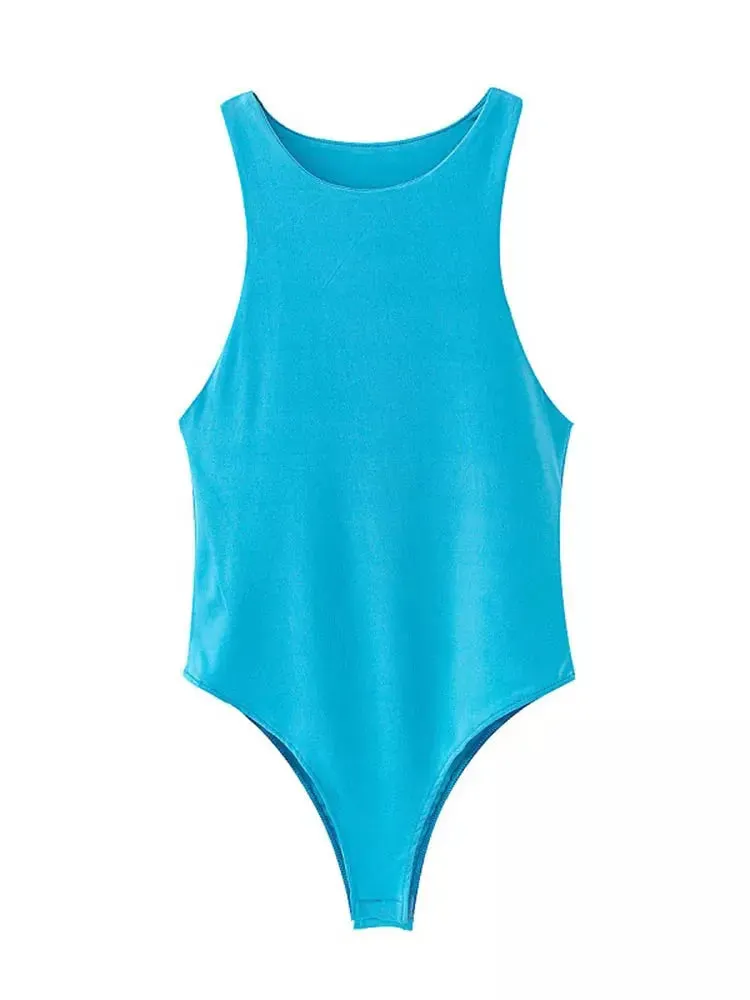 Solid Femme Bodycon Shapewear Bodysuit