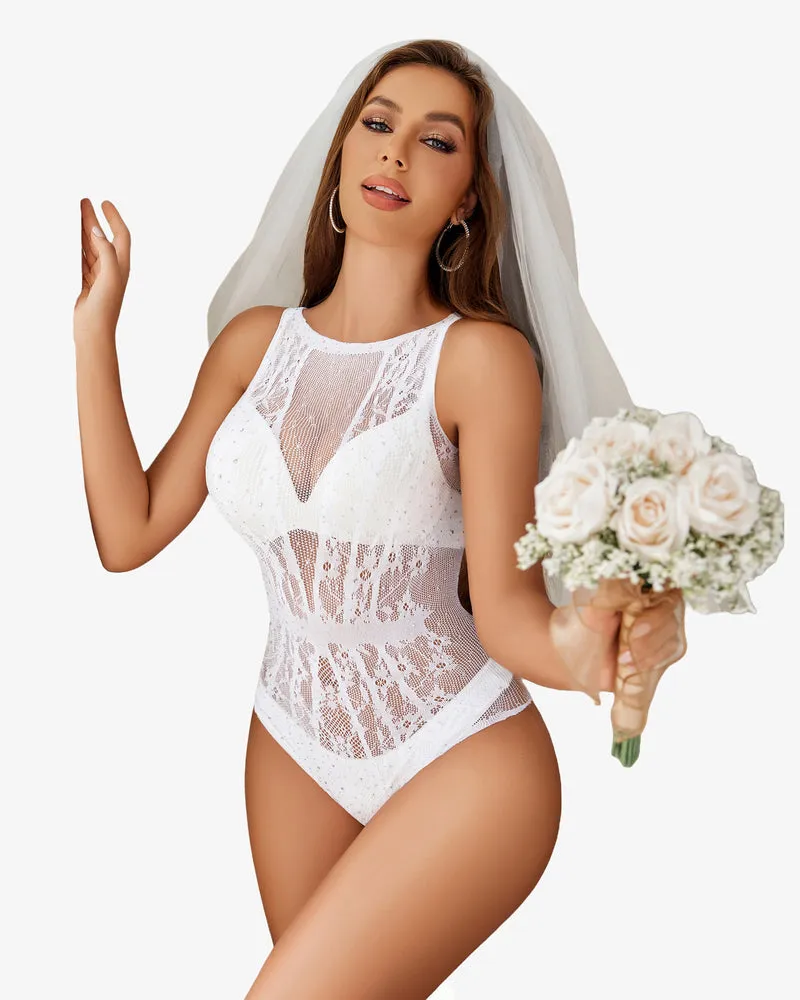 Sparkle Rhinestone Teddy Lingerie