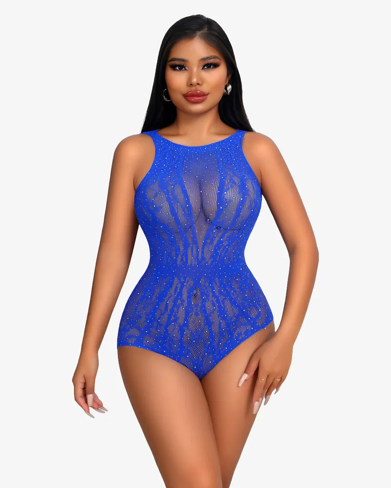 Sparkle Rhinestone Teddy Lingerie