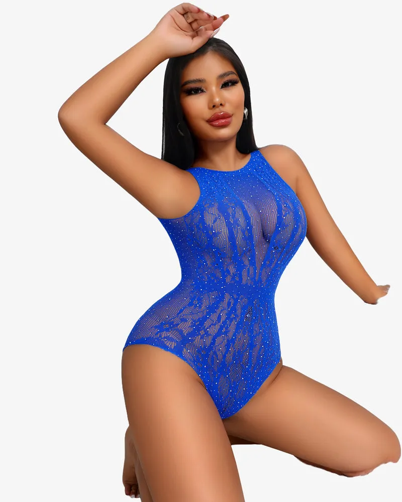Sparkle Rhinestone Teddy Lingerie