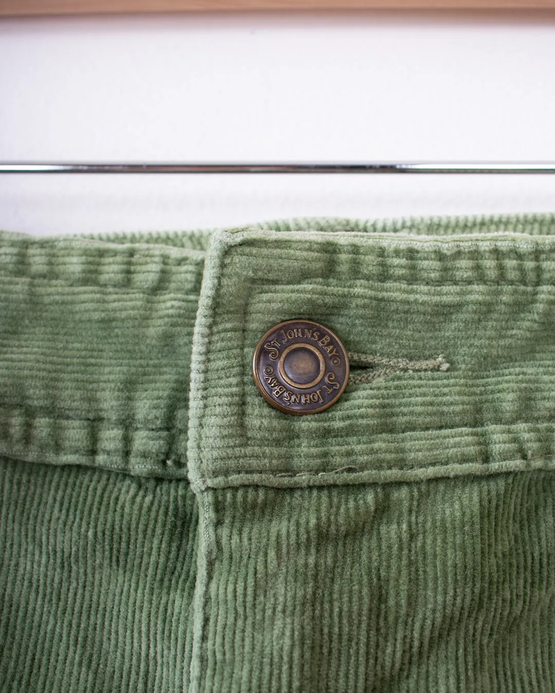 St. Johns Bay Green Corduroy Skirt