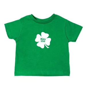 St. Patrick's Day Kiss Me Clover Long Sleeve Baby Infant Bodysuit