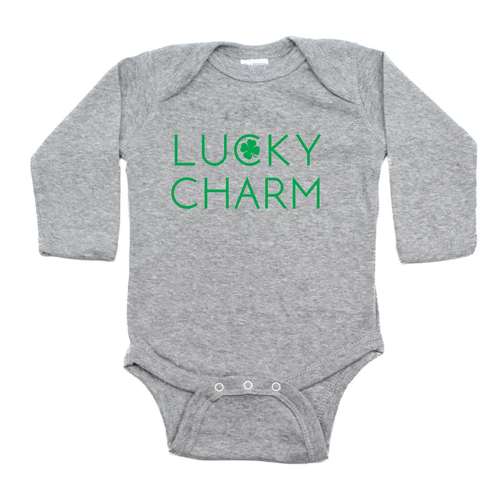 St. Patrick's Day Lucky Charm Long Sleeve Baby Infant Bodysuit