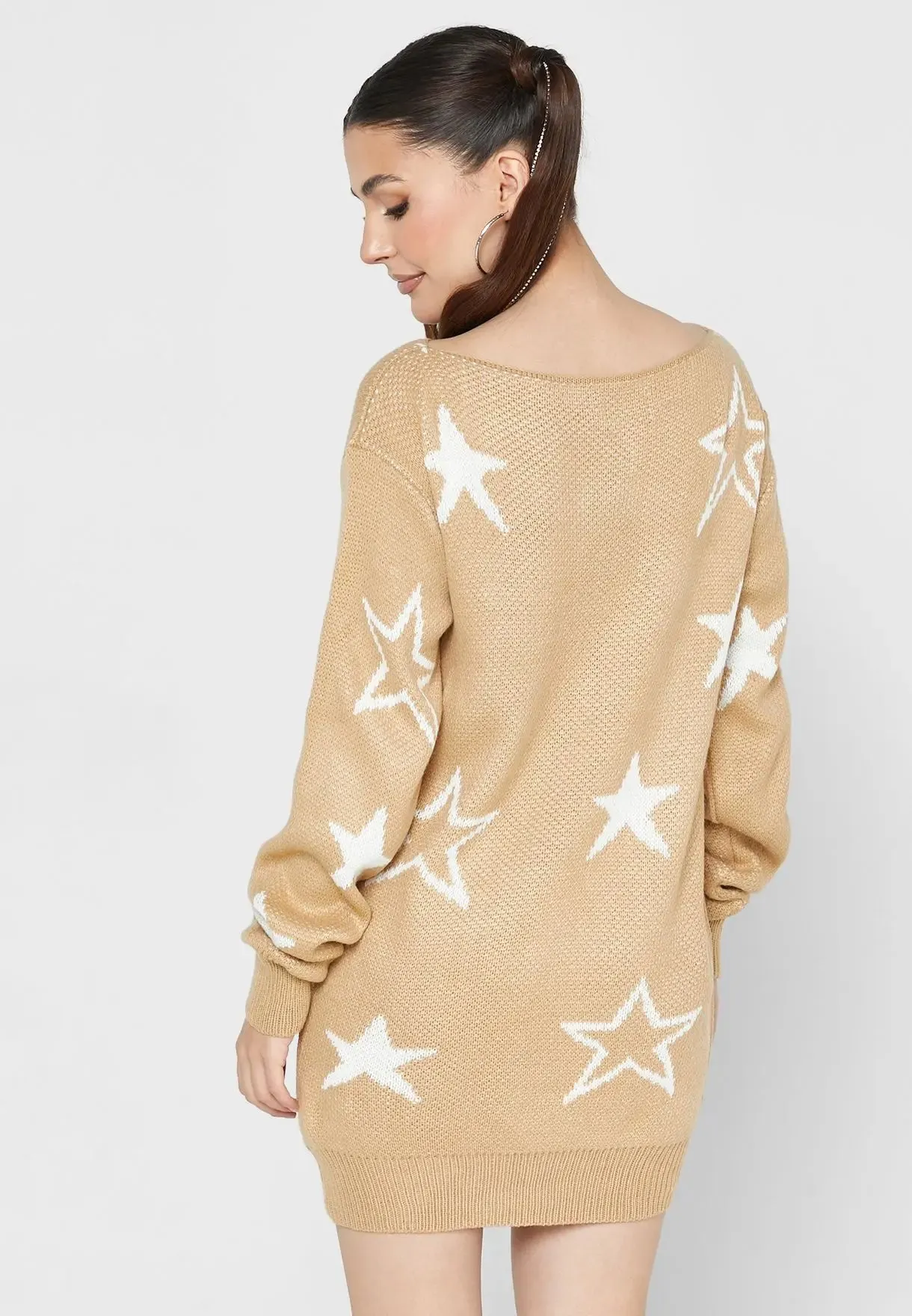 Star sweater dress