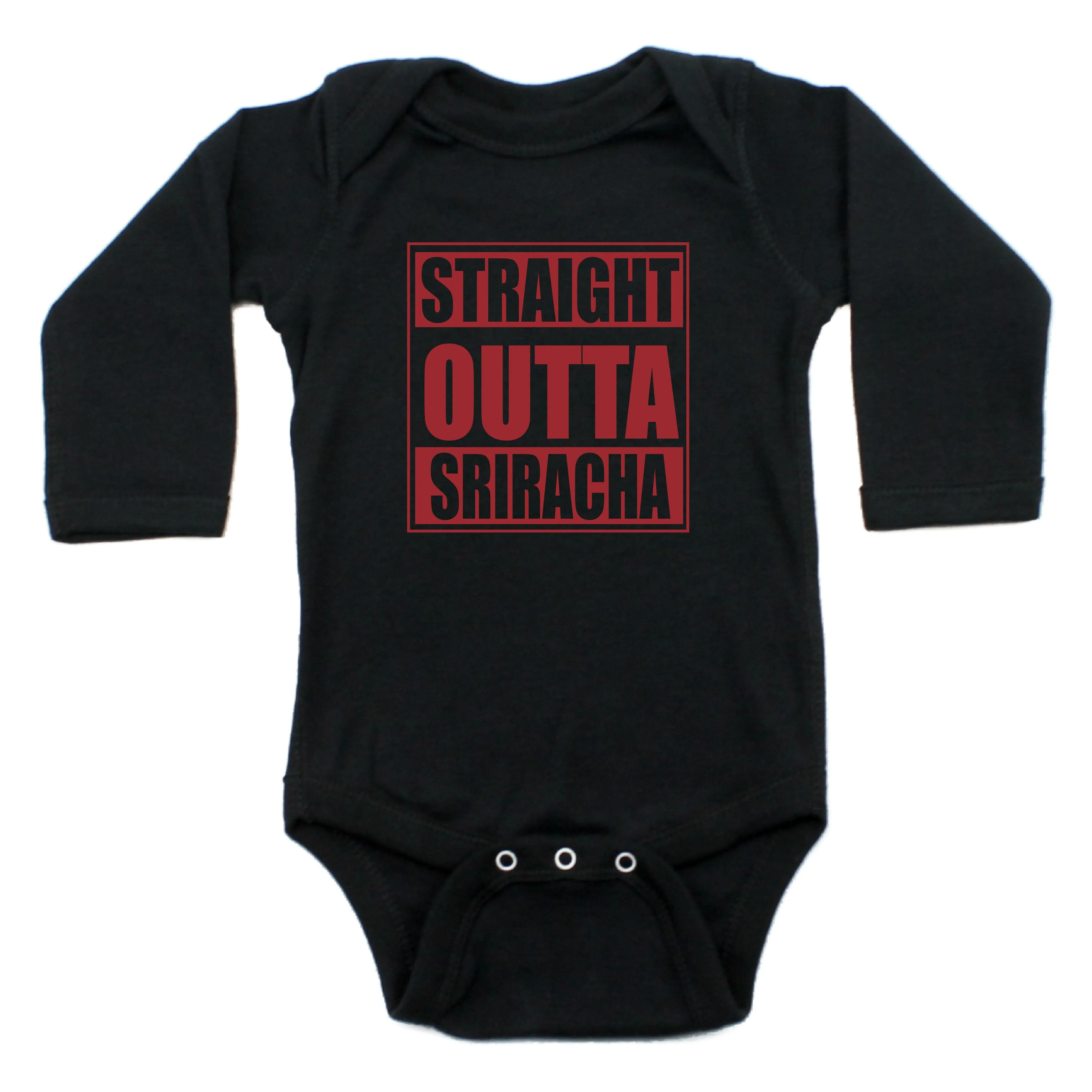 Straight Outta Sriracha Long Sleeve Bodysuit