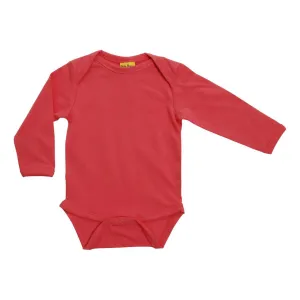 Strawberry Pink Long Sleeve Onesie