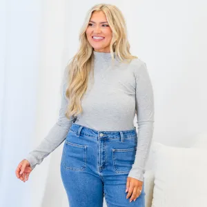 Suit Yourself Bodysuit, Gray