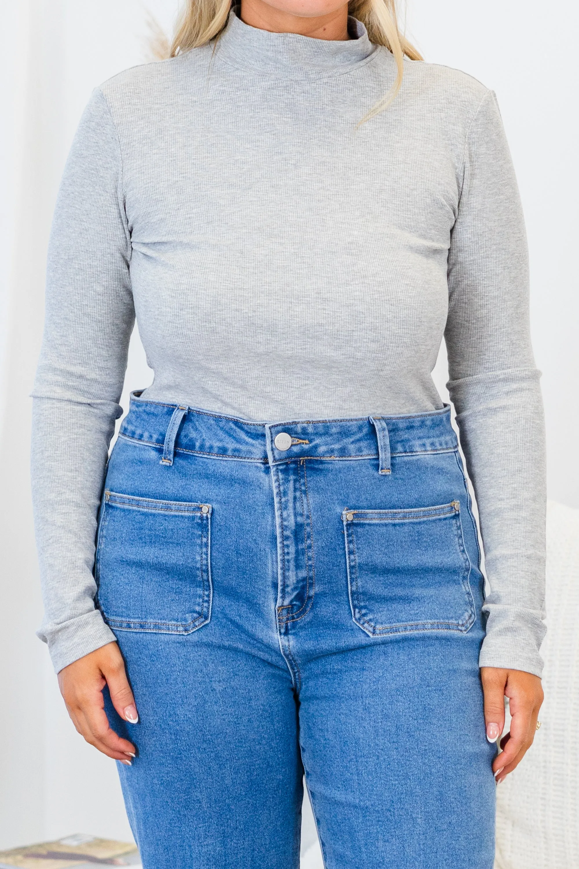Suit Yourself Bodysuit, Gray