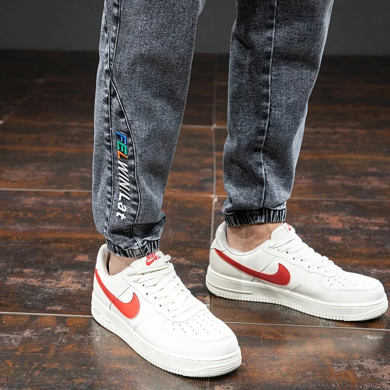 Summer Black Blue drawstrings Cargo Jeans denim Joggers