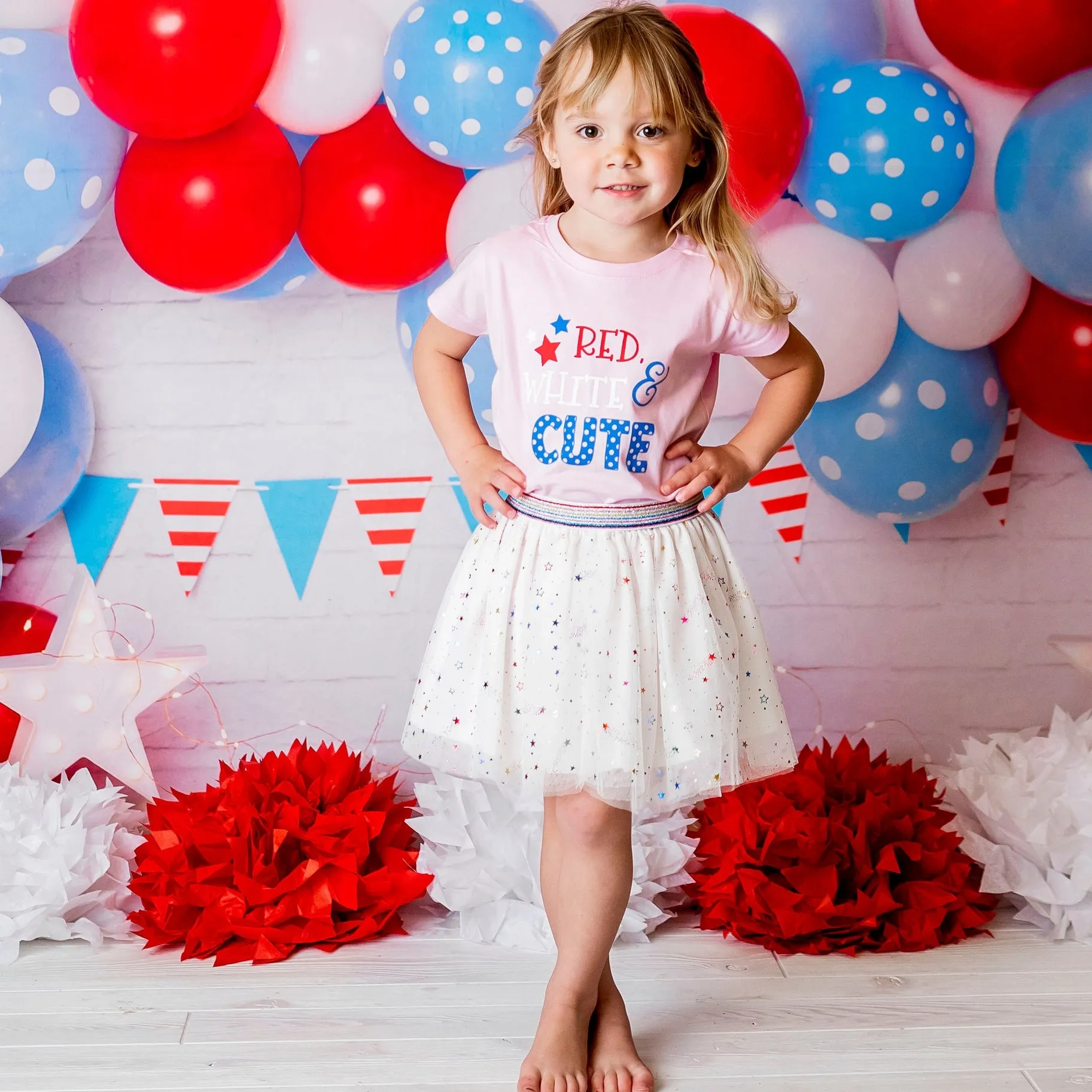 Sweet Wink Bodysuit - Red, White, & Cute