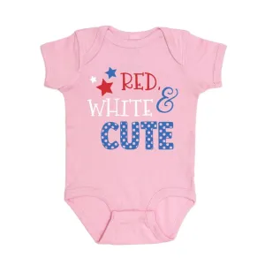 Sweet Wink - Red, White & Cute  S/S Bodysuit
